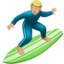 Emoji Lelaki meluncur air: ton kulit sederhana cerah pada Apple
