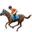 Emoji Ippica: carnagione chiara su Apple