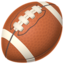 Football-Emoji auf Apple