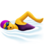 Schwimmerin-Emoji auf Apple