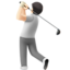 Emoji Persona che gioca a golf: carnagione chiara su Apple