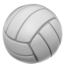 Volleyball emoji on Apple