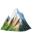 Snow-Capped Mountain emoji on Apple