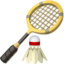 Badminton-emoji op Apple