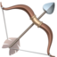 Bow and Arrow emoji on Apple