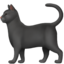 Black Cat emoji on Apple