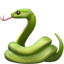 Snake emoji on Apple