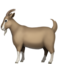 Goat emoji on Apple