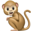 Monkey emoji on Apple