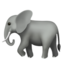 Apple での ゾウ 絵文字