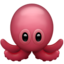 Oktopus-Emoji auf Apple