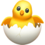 Apple での 卵からかえったひよこ 絵文字