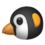 Penguin emoji on Apple