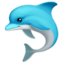 Delfin-Emoji auf Apple