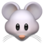 Emoji Muka tikus pada Apple
