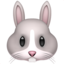 Emoji Cara de conejo en Apple