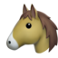 Horse Face emoji on Apple