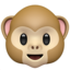 Monkey Face emoji on Apple