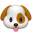 Dog Face emoji on Apple