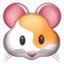 Hamster-emoji op Apple