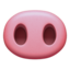 Pig Nose emoji on Apple