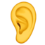 Emoji Orelha no Apple