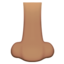 Nose: Medium Skin Tone emoji on Apple