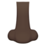 Nose: Dark Skin Tone emoji on Apple