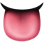 Zunge-Emoji auf Apple