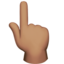 Emoji Indice alzato: carnagione olivastra su Apple
