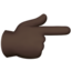 Emoji Indice verso destra: carnagione scura su Apple