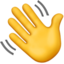 Winkende Hand-Emoji auf Apple