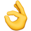 OK Hand emoji on Apple