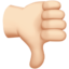 Emoji Simbol tidak bagus: ton kulit cerah pada Apple