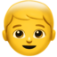 Boy emoji on Apple