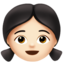 Emoji Budak perempuan: ton kulit cerah pada Apple