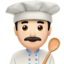 Emoji Cuoco: carnagione chiara su Apple