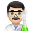 Emoji Scienziato: carnagione chiara su Apple
