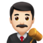 Emoji Giudice uomo: carnagione chiara su Apple