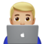 IT-Experte: mittelhelle Hautfarbe-Emoji auf Apple