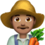 Man Farmer: Medium Skin Tone emoji on Apple