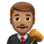 Richter: mittlere Hautfarbe-Emoji auf Apple