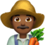 Man Farmer: Medium-Dark Skin Tone emoji on Apple