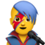 Sänger-Emoji auf Apple