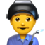 Man Factory Worker emoji on Apple