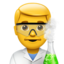 Man Scientist emoji on Apple