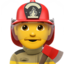 Man Firefighter emoji on Apple