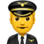 Emoji Pilota uomo su Apple