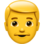 Emoji Homem no Apple