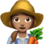 אימוג'י חקלאית: גוון עור בינוני ב-Apple